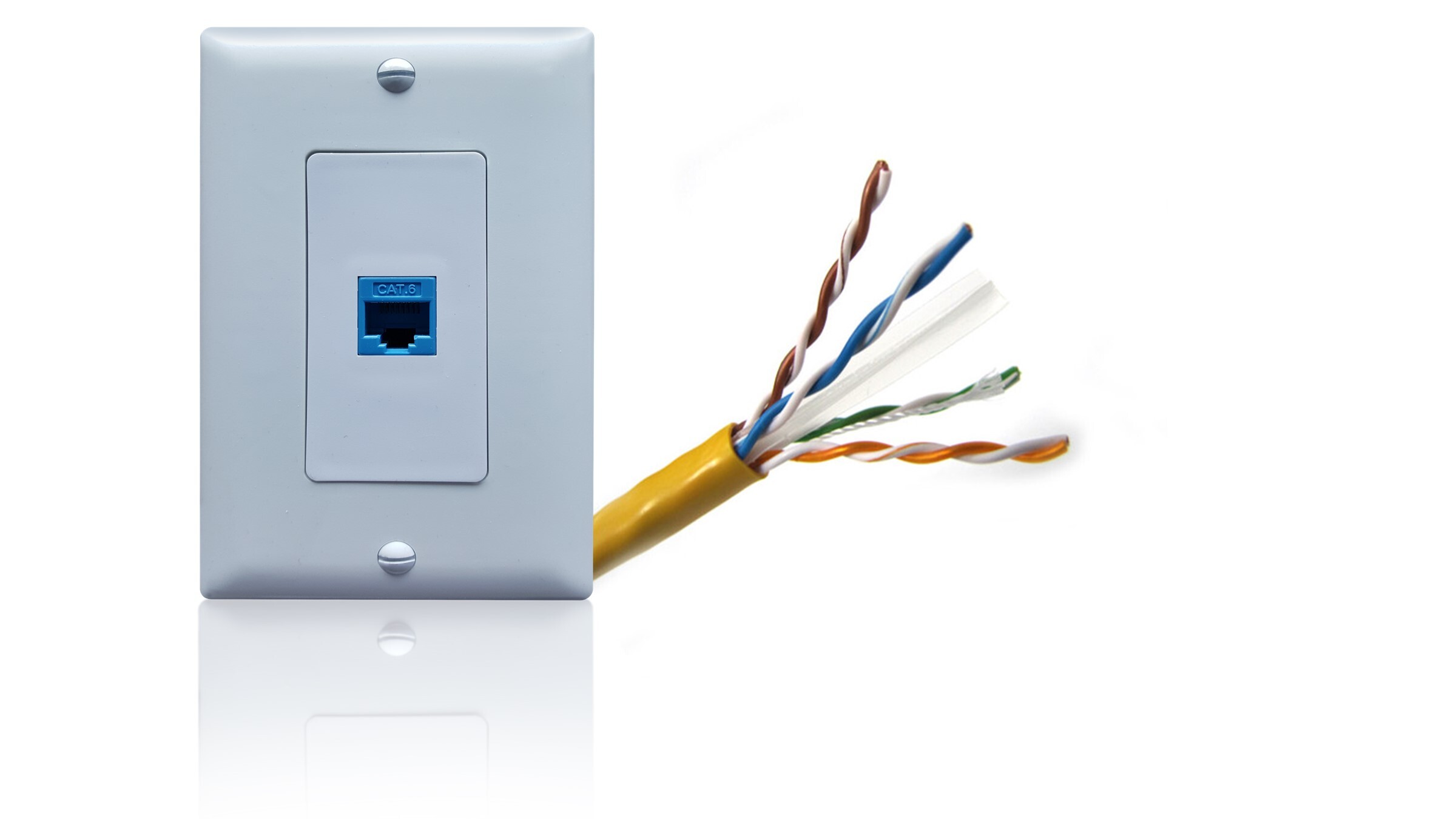 Structured Wiring Cat 6 & Wall Plate
